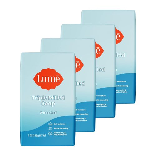 Lume Triple Milled Bar Soap - Rich Moisture & Gentle Cleansing - Paraben Free.