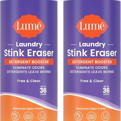 Lume Clothing Odor & Stain Remover Laundry Booster & Soak Removes Body Odor from Clothes ??Powerful Odor-Eliminating